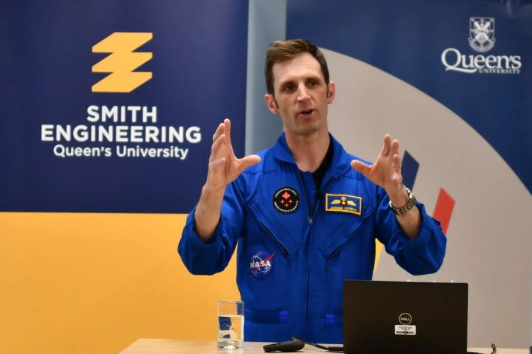 Canadian astronaut Joshua Kutryk visits Queen’s
